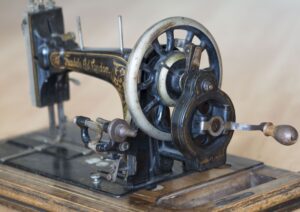 antique leather sewing machine